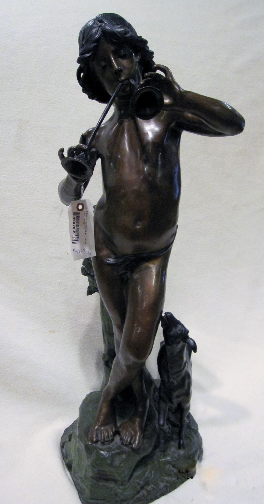 46070-B12 Bronze figure of boy with hand pipes.JPG